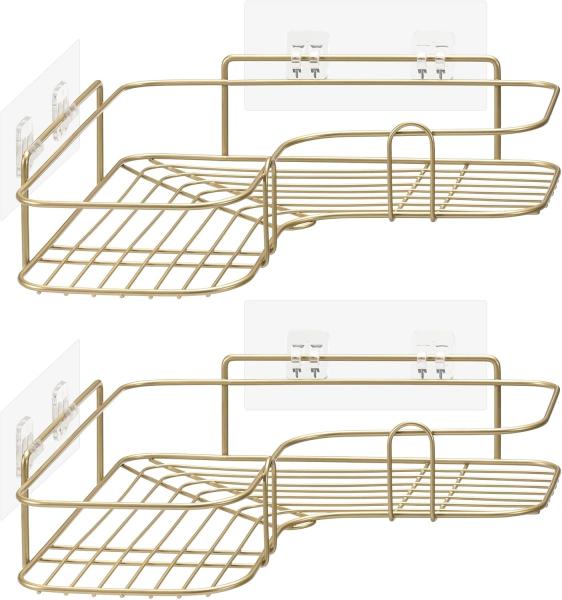 Navaris Duschablage 2x Duschablage ohne Bohren - Bad Duschregal Eckregal 2er Set, 1-tlg.