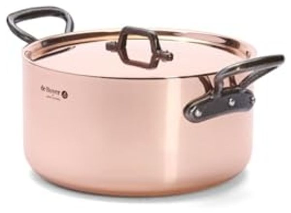de Buyer 6466.24 5 4 l Rund Kupfer Kupfer Edelstahl Eisenguss