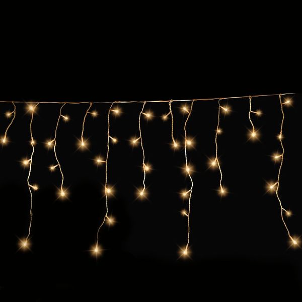 Gartenpirat LED-Lichterkette Eisregen mit Flashing-Effekt Weihnachtsdeko für außen mit Timer
