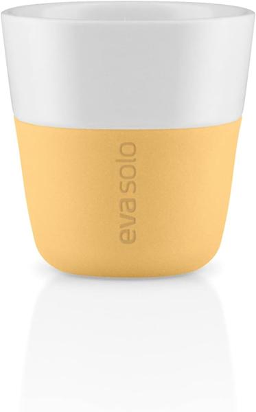 Eva Solo Espresso-Becher Golden Sand, 2er Set, Espressotasse, Kaffee Becher, Porzellan / Silikon, 80 ml, 501123