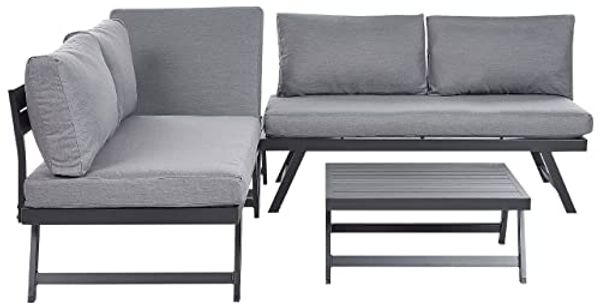 Lounge Set COCCORINO Metall Grau