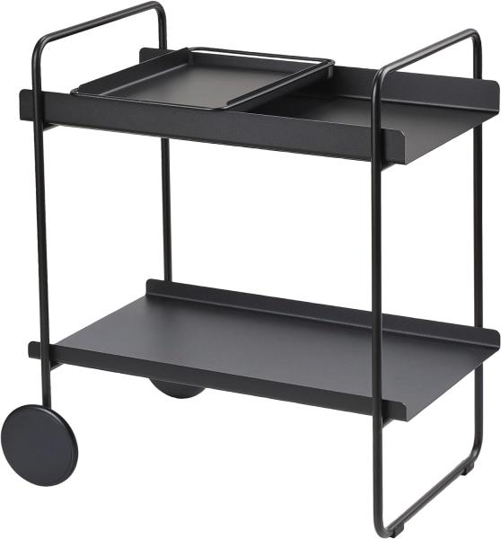 Zone Denmark Barwagen A-Cocktail Trolley, Servierwagen, Hausbar, Minibar, Metall, Black, 26996