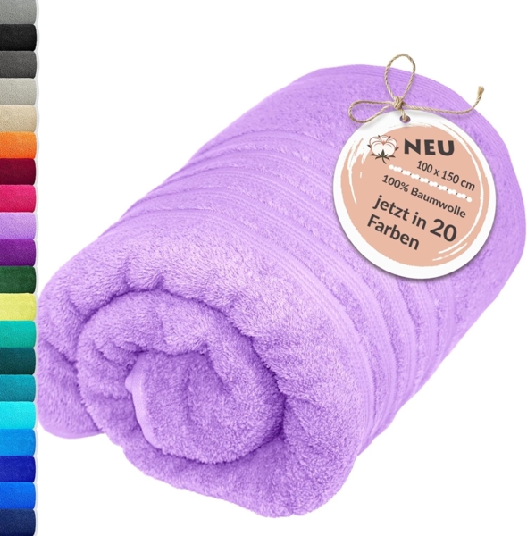 Lashuma Badetuch - XXL Handtuch London, Frottee (1-St), großes Badehandtuch - Duschtuch 100x150 cm für Damen & Herren