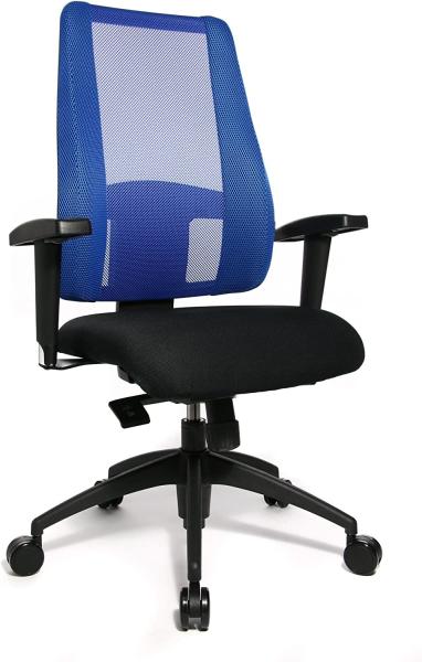 Topstar LT20BTW506 Bürostuhl Lady Sitness Deluxe inklusiv höhenverstellbare Armlehnen (schw/schw. -blau)"