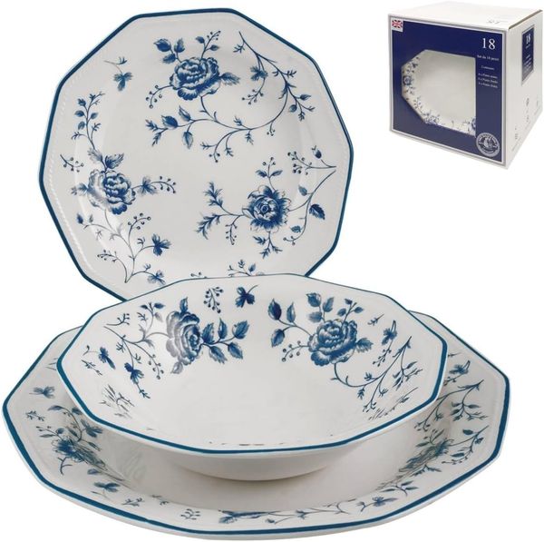 CHILL Service-Geschirr Tabelle 18 Ersatzearth Blue Rose