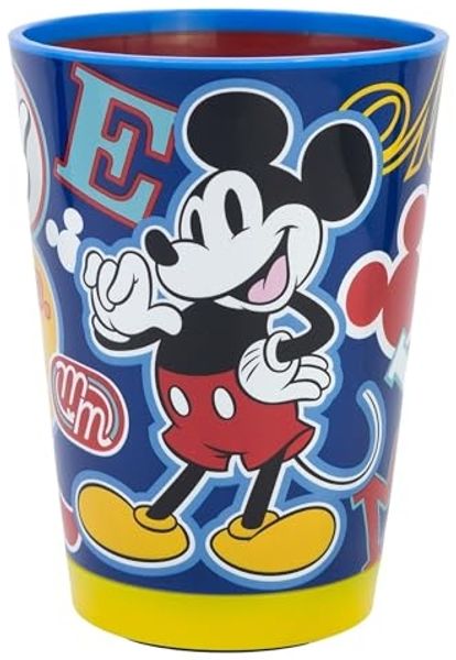 Disney Mickey Mouse Kippsicher Trinkbecher PP 470 ml Drop Safe Plastikbecher mit Smartgrip-System