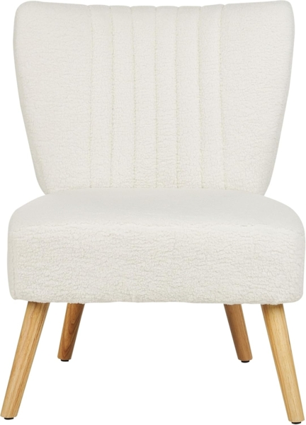 Sessel VAASA Bouclé Weiß Bild 1