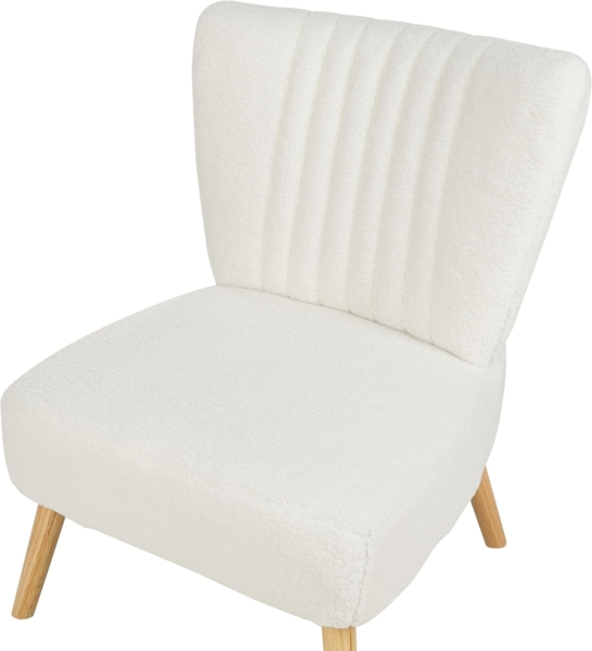 Sessel VAASA Bouclé Weiß Bild 7