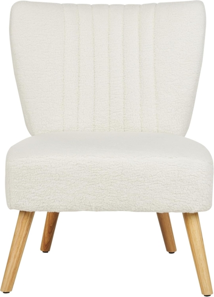 Sessel VAASA Bouclé Weiß Bild 5