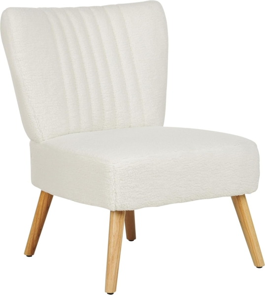 Sessel VAASA Bouclé Weiß Bild 4