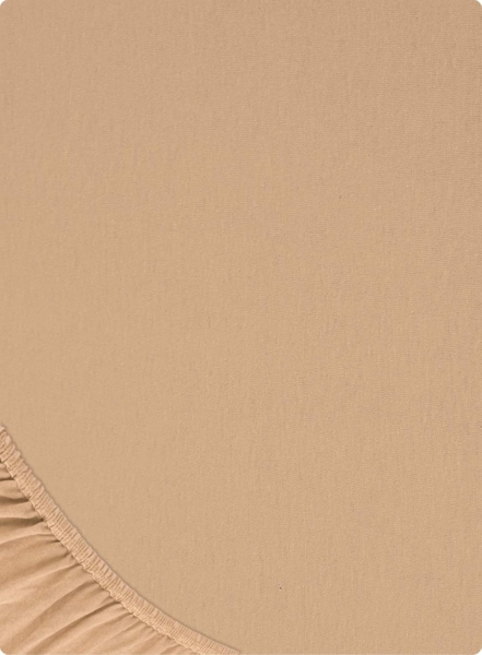 Buymax® Spannbettlaken 160x200 cm Baumwolle 100% Spannbetttuch Bettlaken Jersey, Matratzenhöhe bis 25 cm, Farbe Sand Bild 9