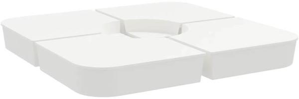 vidaXL 4-tlg. Kreuzfuß-Schirmständer-Set 100 kg PP 847446