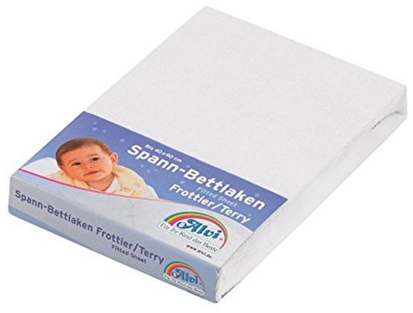 Alvi 93410 Spannlaken Frottier, weiß