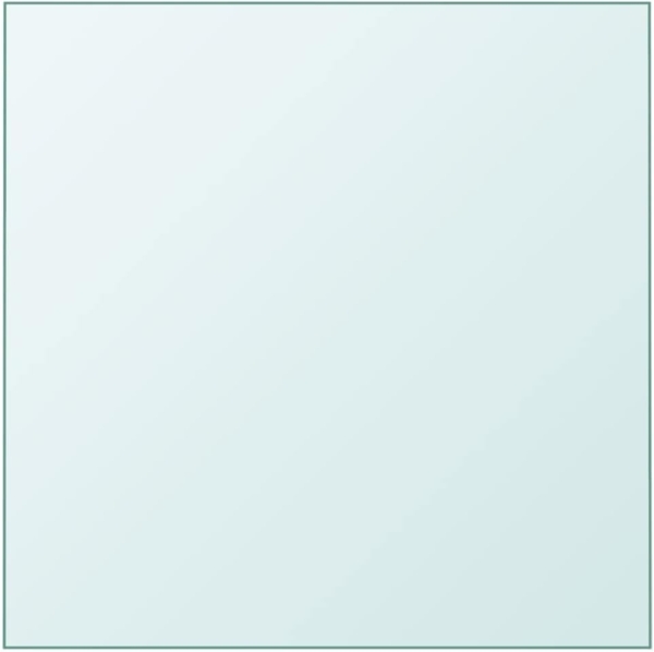 vidaXL Tischplatte Transparent 40x40 cm Hartglas 345071