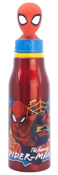 Spiderman Trinkflasche Aluminium, 690 ml, mit Sicherheitsverschluss