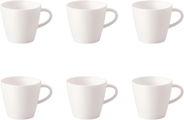 Villeroy & Boch Manufacture Rock Espressotasse weiß 60 ml 6er Set