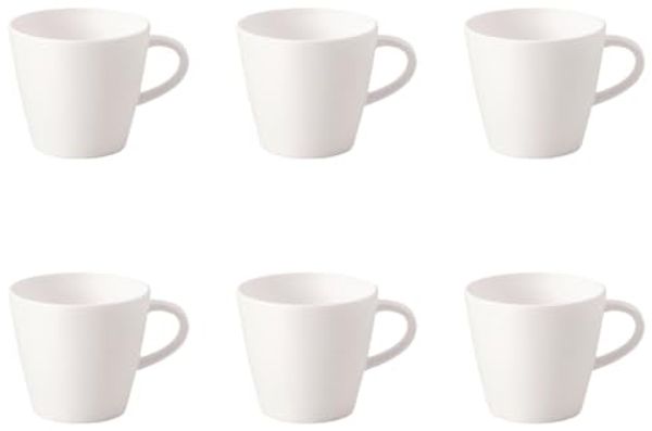 Villeroy & Boch Manufacture Rock Espressotasse weiß 60 ml 6er Set
