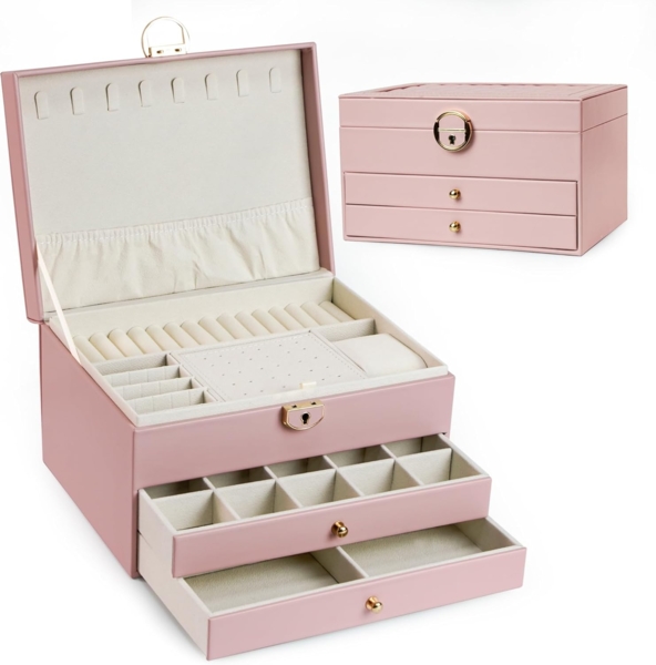 AdelDream Schmuckkasten AdelDream Schmuckkasten dreistöckige Schmuckbox