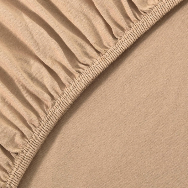 leevitex® Jersey Spannbettlaken, Spannbetttuch 100% Baumwolle ca. 150 g/m² MARKENQUALITÄT ÖKOTEX Standard 100 (Sand/Beige, Premium 200x220 Wasserbetten, Boxspringbetten) Bild 2