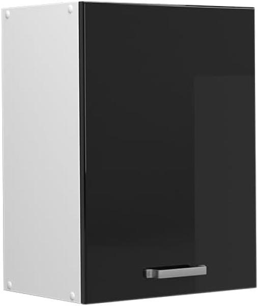 Vicco Hängeschrank Küchenschrank R-Line Solid Weiß Schwarz 45 cm modern