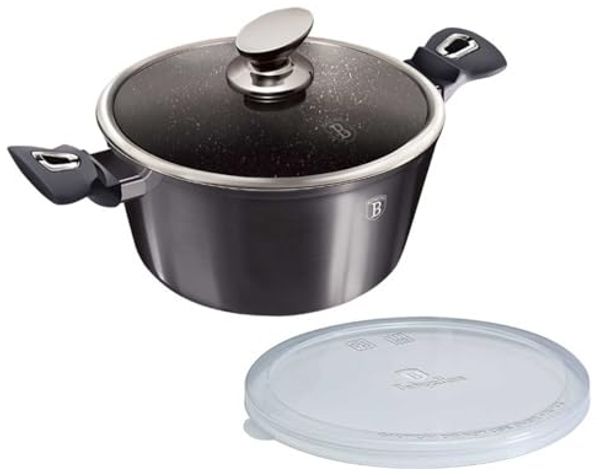 Berlinger Haus Berlinger Haus Topf mit Beschichtung Granit 2,5l 20cm Carbon Pro BH6892