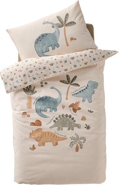 vertbaudet Bettbezug Baby Bettwäsche-Set MINISAURUS