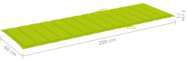 vidaXL Garten-Sonnenliege mit Auflage Bambus 3061643 Bild 7