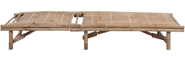 vidaXL Garten-Sonnenliege mit Auflage Bambus 3061643 Bild 4