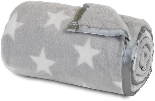 Babybay Kuscheldecke Hellgrau, Sterne