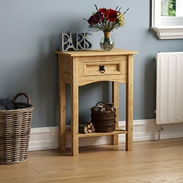 Vida Designs Corona Konsole mit 1 Schublade und Regal, 70 x 50 x 31 cm