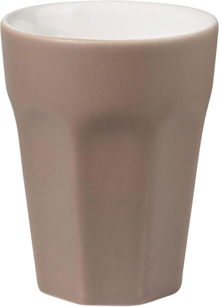 ASA Selection ti amo colore Becher Espresso, Espressobecher, Kaffeetasse, Tasse, Steingut, Taupe, 100 ml, 5079208