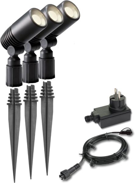 Garden Lights Alder 3-er Set - Strahler