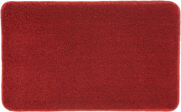 Kleine Wolke Badteppich Relax 60 x 100 cm Rubinrot 430257