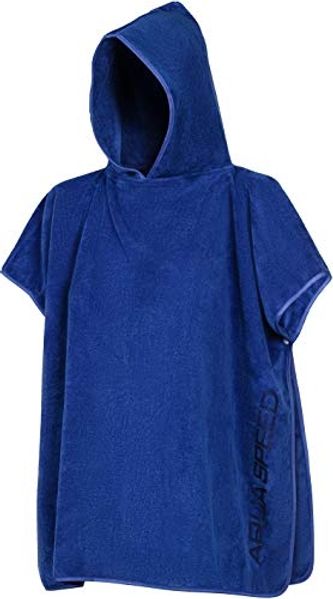 Aqua Speed Kapuzenhandtuch Kinder Poncho Handtuch – Badeüberwurf für Training & Freizeit, (Größe 80 x 140 cm – Grammatur 400 g/m), Hilft beim Warmhalten während kurzer Pausen nach Wassergang sicher pur