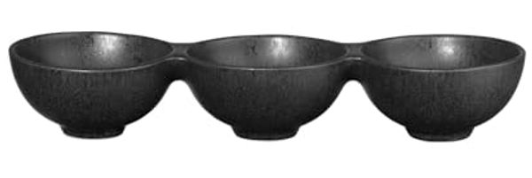 ASA 3er Schale, black iron 10,5 x 32 cm, h. 6 cm