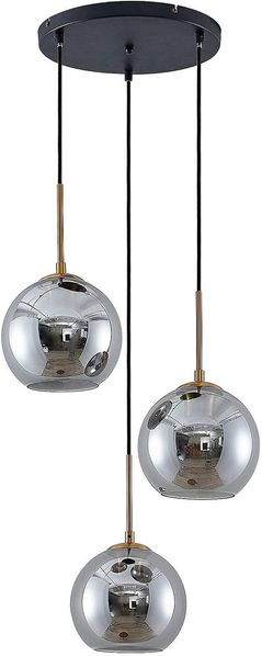 Lindby Hängeleuchte Jurian, Metall, Alu IP20, 3 x 15 W LED