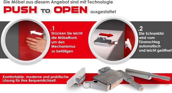 Kommode Gesita K3D2SZ (Farbe: Cashmere) Bild 7