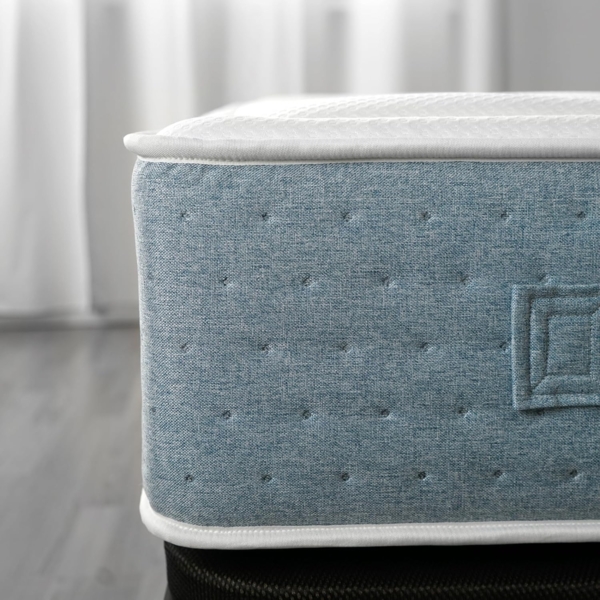 WIN REST Taschenfederkernmatratze, 135x200 cm, Kalteffekt, leitet die Körperwärme ab, Modell Wave, Höhe 29 cm, hohe Anpassungsfähigkeit, doppelseitig, hypoallergen Bild 4