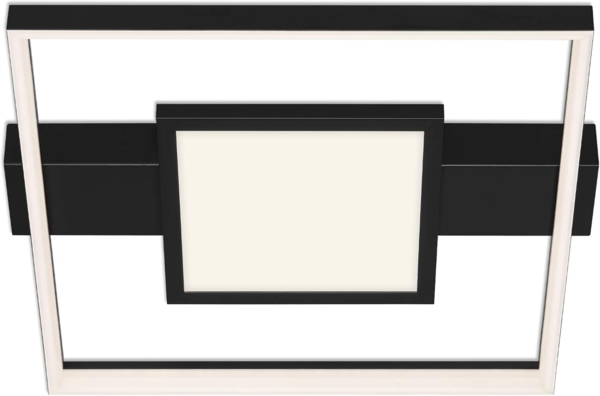 Briloner Leuchten LED Deckenleuchte LED Deckenleuchte mit Mittelbeleuchtung, schwarz, 1xLED/38W