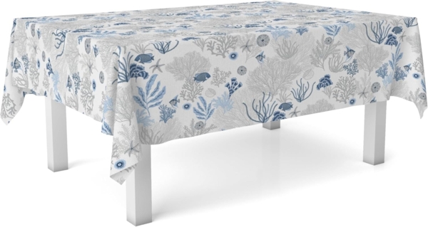 Tischdecke, Wachstuch, Blau, 260x140 cm Bild 3