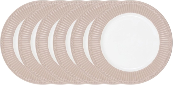 Greengate Alice Speiseteller creamy fudge 26,5 cm 6tlg