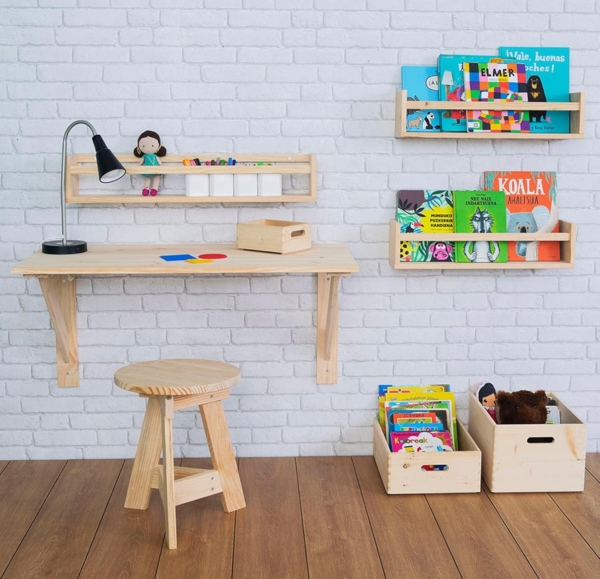 ASTIGARRAGA Regal mit Mittelstange, Kiefer, Kit Line, 80 cm Bild 5