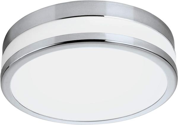 Eglo 94999 Badezimmerleuchte LED Palermo in chrom Glas satiniert weiß lackiert Ø 29,5cm