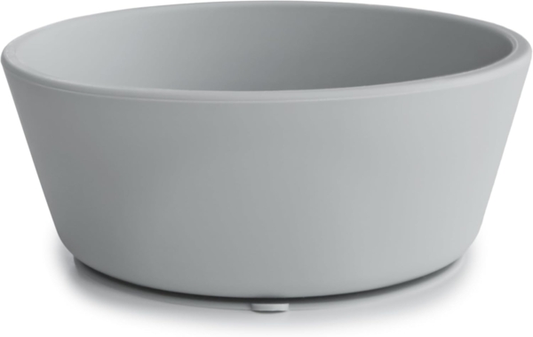 Mushie Silikon Schüssel mit Saugring stone