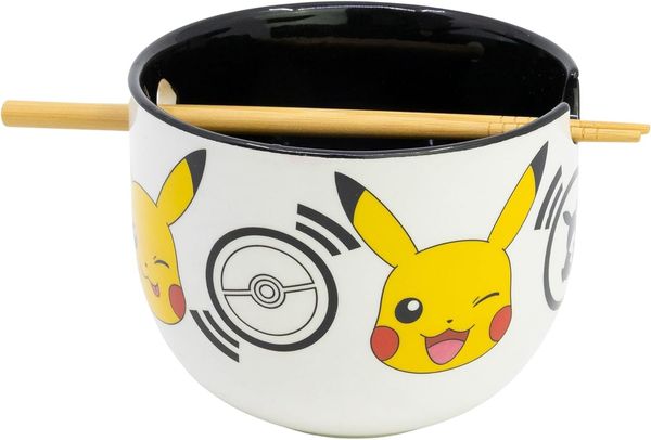 Pokemon Keramik Ramen Bowl mit Stäbchen Set in Geschenkverpackung