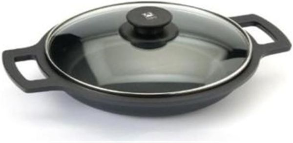 Kasserolle BRA A270532 (32 cm) Schwarz Schwarz/Orange Metall Aluminium Geschmiedetes Aluminium Aluminiumguss Ø 32 cm