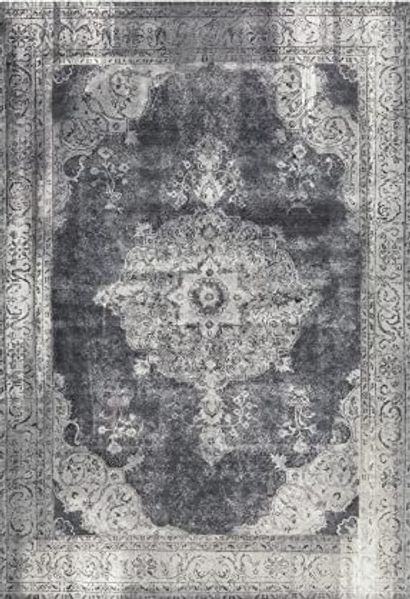 Kurzflorteppich Hikina 100 Grau 140x200 cm