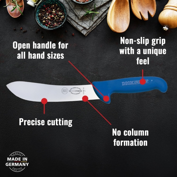 F. DICK Fleischmesser F. DICK Abhäutemesser, Fleischermesser ErgoGrip Messer mit Klinge Bild 2