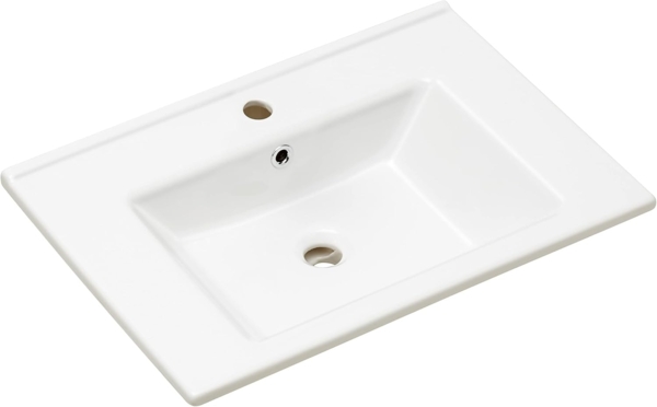 Pelipal Badmöbel-Set Quickset 313, Sanremo Eiche - Keramikwaschtisch, Waschtischunterschrank, Spiegel,Leuchte, Unterschrank Bild 3