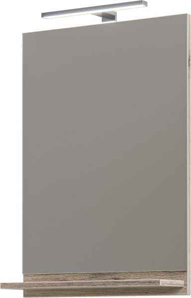 Pelipal Badmöbel-Set Quickset 313, Sanremo Eiche - Keramikwaschtisch, Waschtischunterschrank, Spiegel,Leuchte, Unterschrank Bild 4